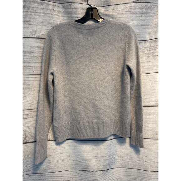 Kookai Tres Bien French Graphic Crew Neck Soft Knit Sweater Gray 1/S - Picture 3 of 3